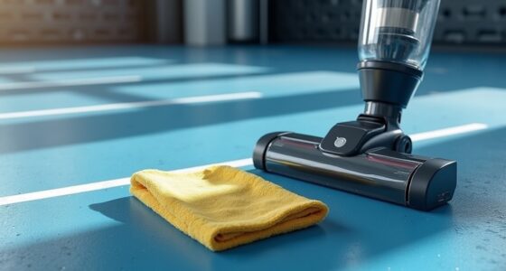 pre sweep rubber floors