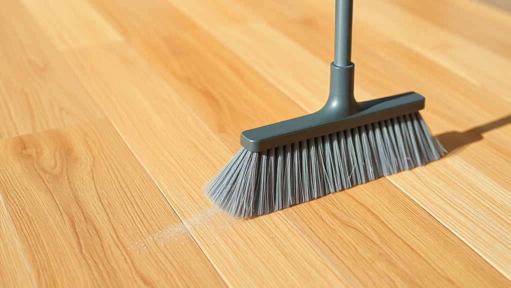 pre sweep with gentle tools