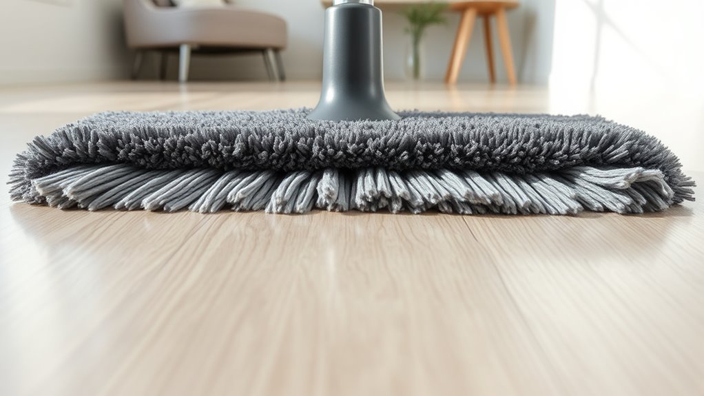 prepare mop for damp cleaning