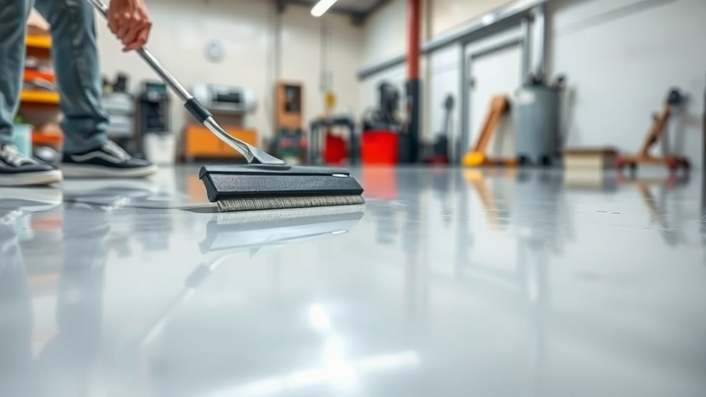 prevent epoxy floor streaks
