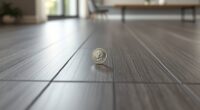 prevent vinyl floor scattering