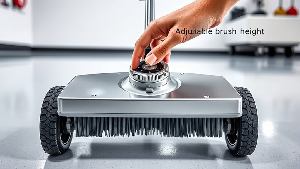 proper brush height adjustment