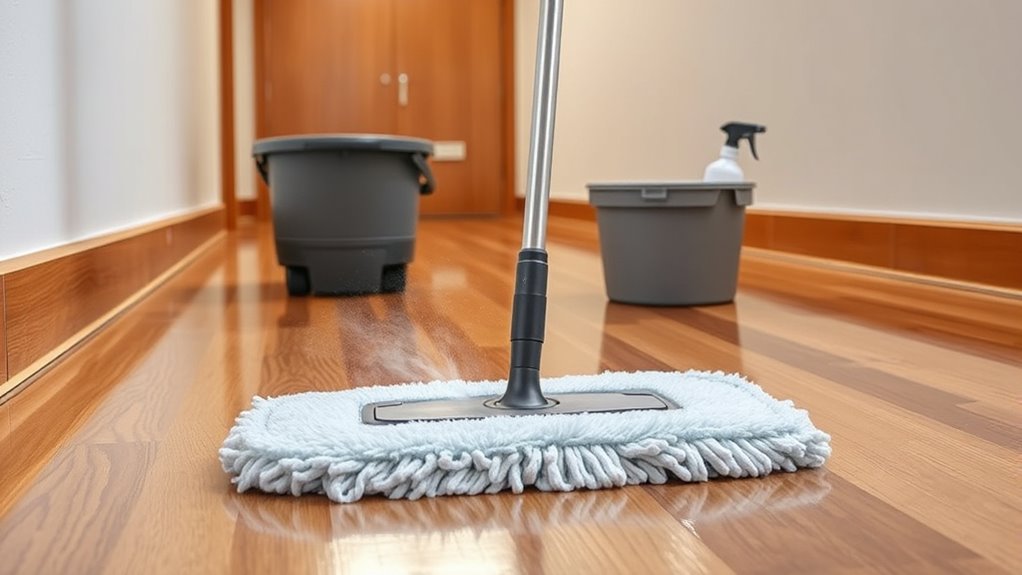 proper mop and solution selection