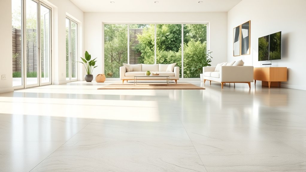 quick concrete floor makeover