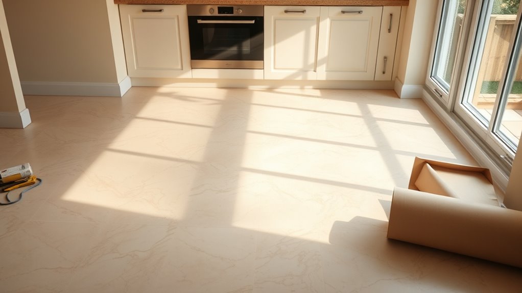 quick linoleum floor refresh