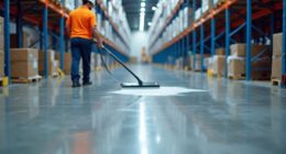 quick warehouse floor cleaning