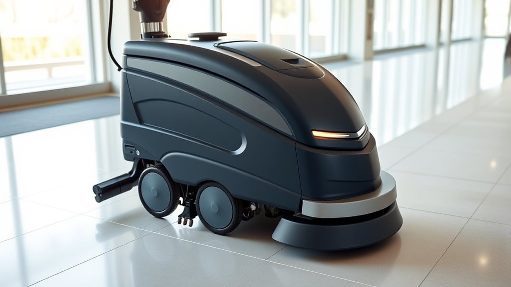 quiet floor scrubber options