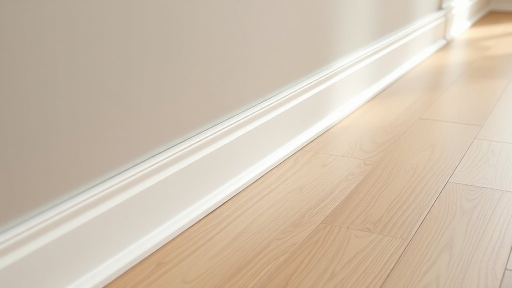 refined edges and baseboards