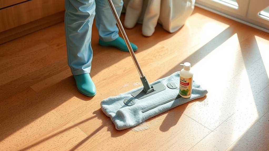 regular cork floor cleaning