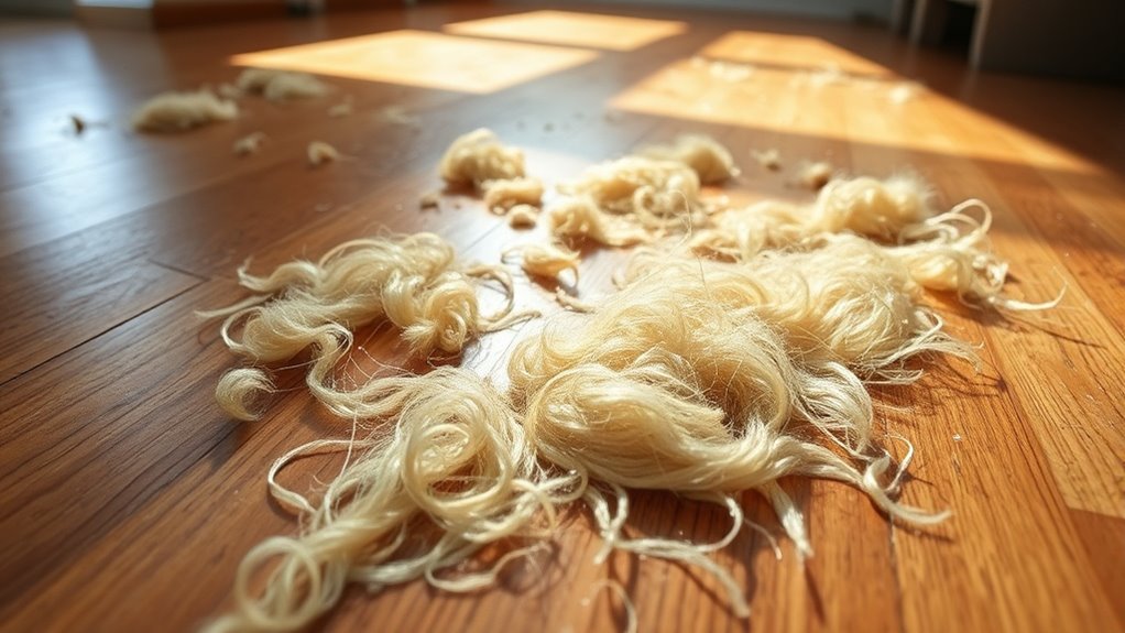 regular pet grooming and vacuuming