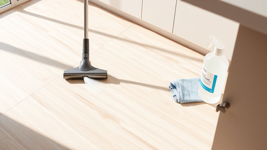 regular vacuum and dusting