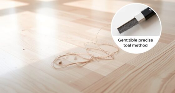 removing hair from laminate