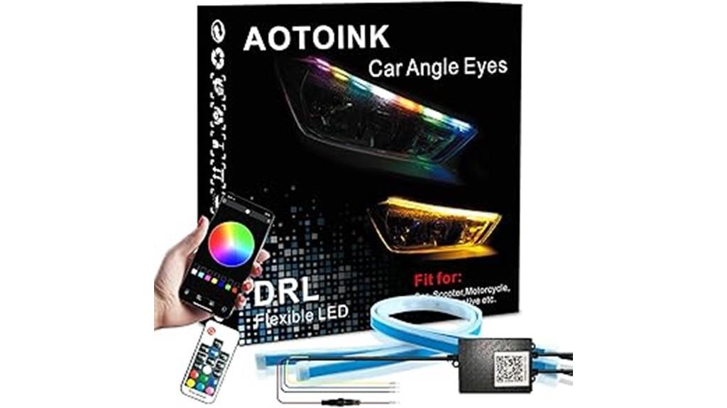 rgb led headlight strips