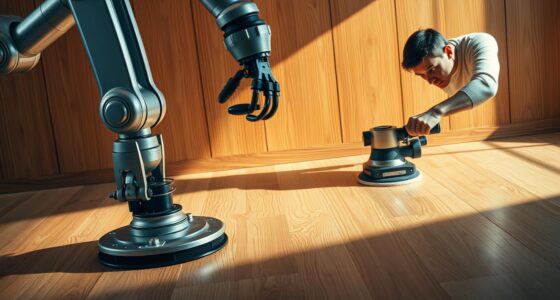 robot vs manual sealed hardwood