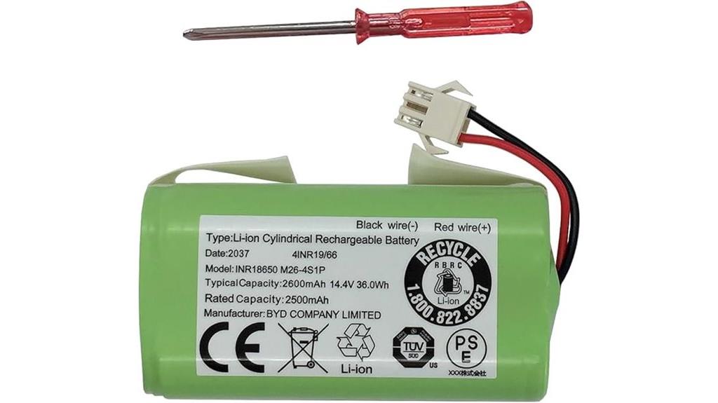 robot vacuum replacement batteries