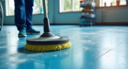 routine rubber floor maintenance