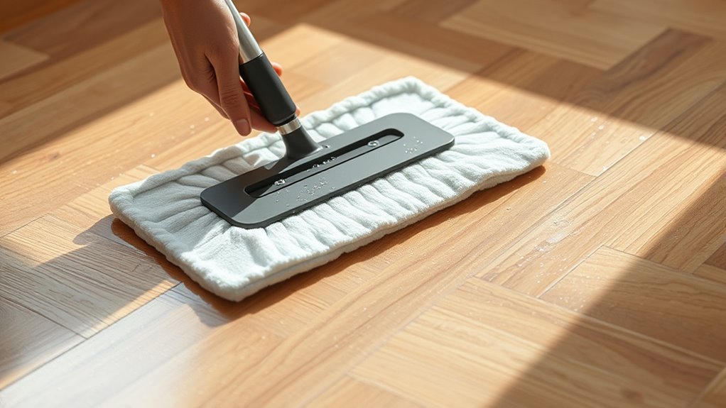 safe damp mopping practices