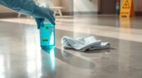 safe disinfectant for polished concrete
