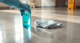 safe disinfectant for polished concrete