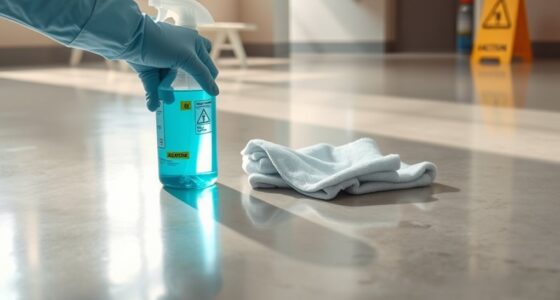 safe disinfectant for polished concrete
