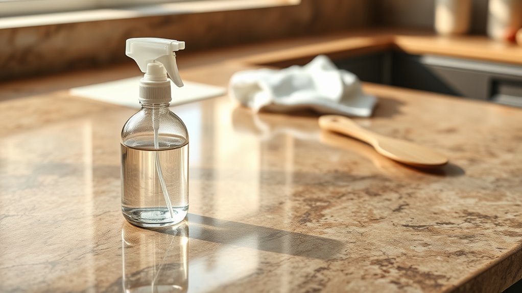 safe natural stone disinfection