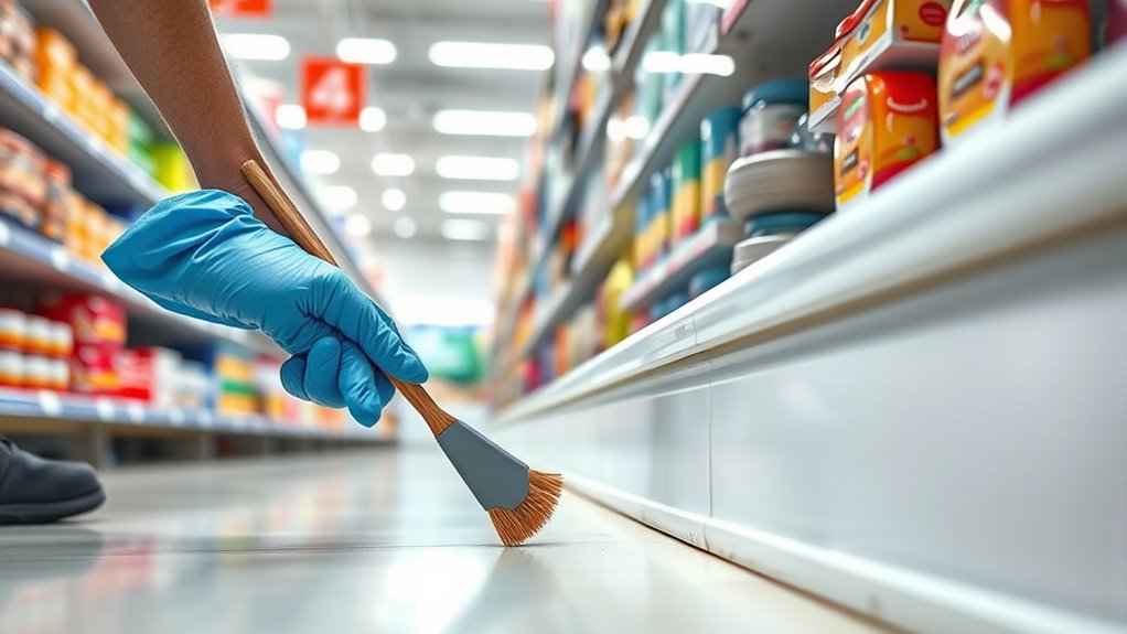 safe thorough aisle cleaning