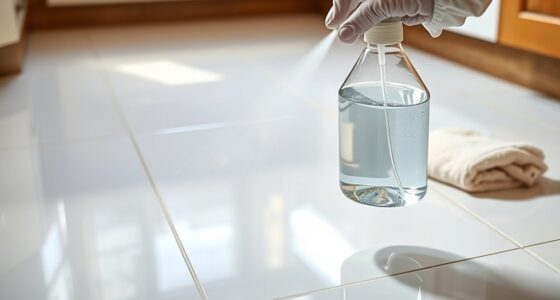safe tile floor disinfection