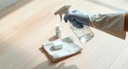 safe vinyl disinfection methods