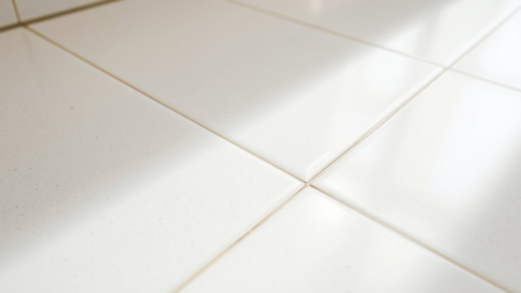 seal grout and clean gently