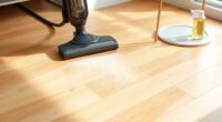 sealed hardwood dust prevention