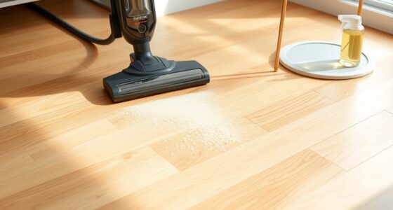 sealed hardwood dust prevention