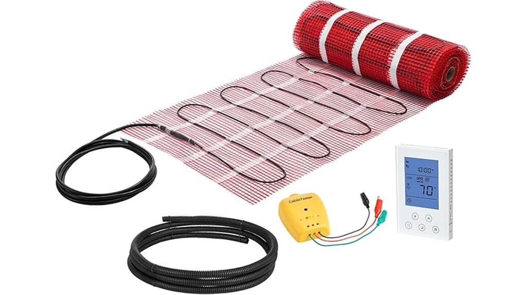 self adhesive heating floor mat