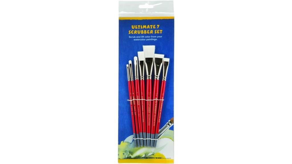 set of 7 watercolor brushes