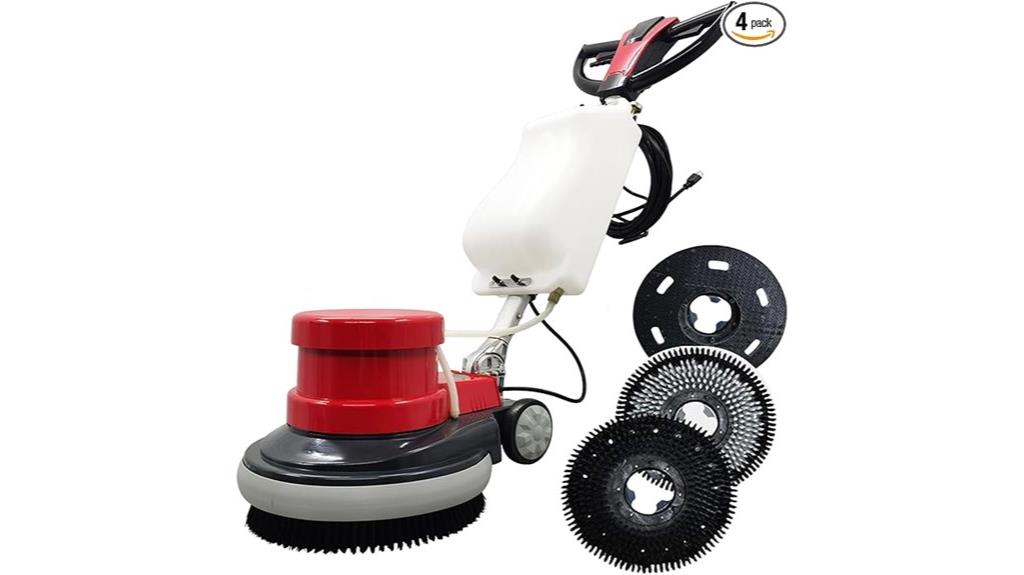 seventeen commercial floor scrubbers