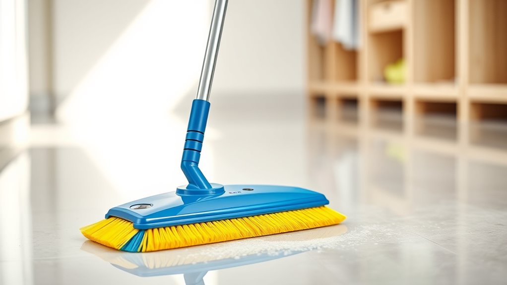 side broom extension features