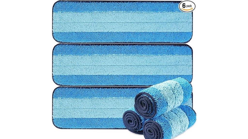 six microfiber bona pads