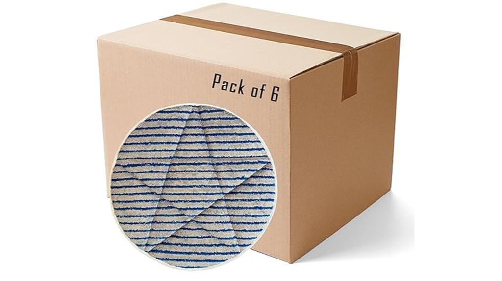 six pack microfiber carpet bonnets