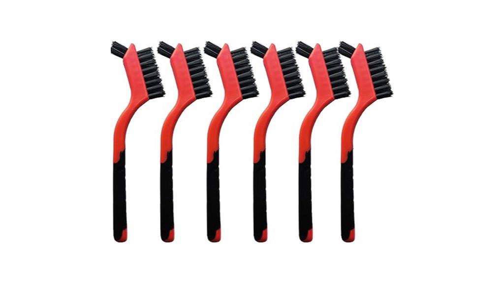 six pack nylon brush set