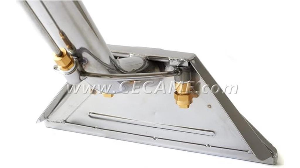 stainless steel carpet wand