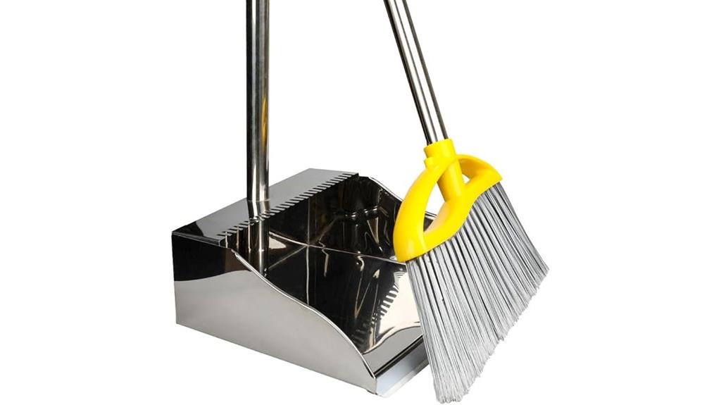 stainless steel dustpan set
