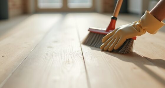 sweep before vinyl installation