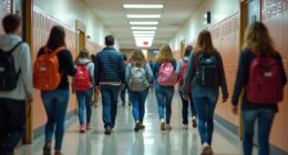 sweep hallways before school