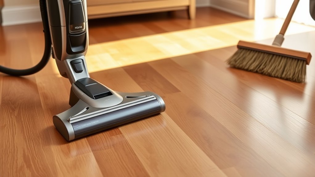 sweep or vacuum hardwood