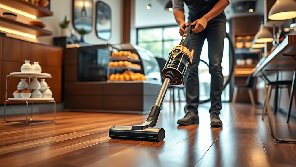 sweep vacuum and maintain