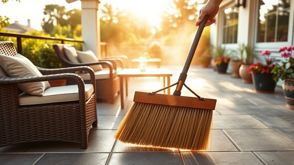 thorough patio cleaning routine