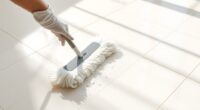 tile floor dust management