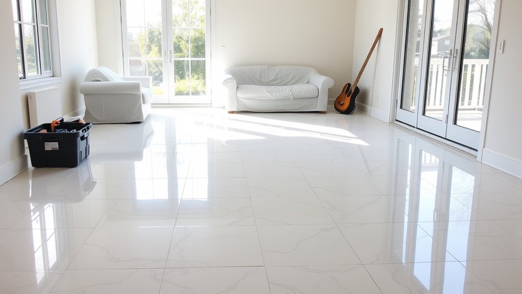 tile floor refresh routine