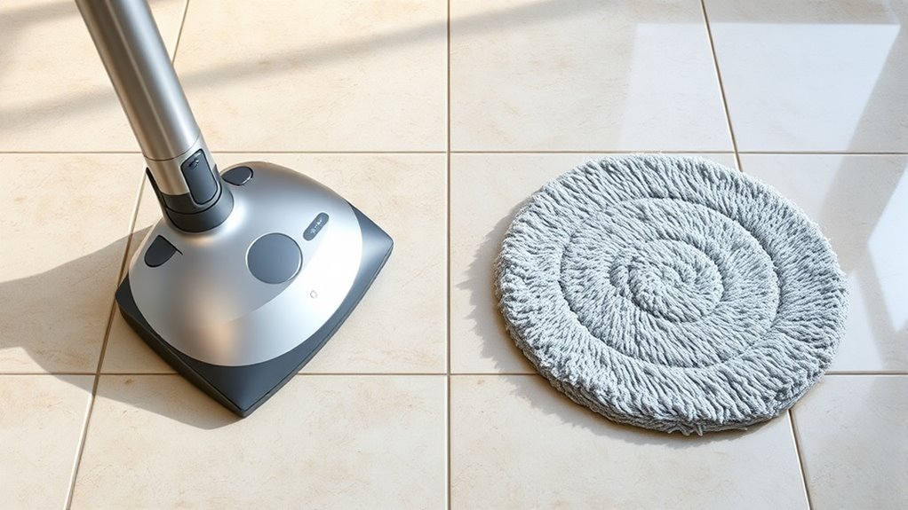 tile shape influences vacuum efficiency