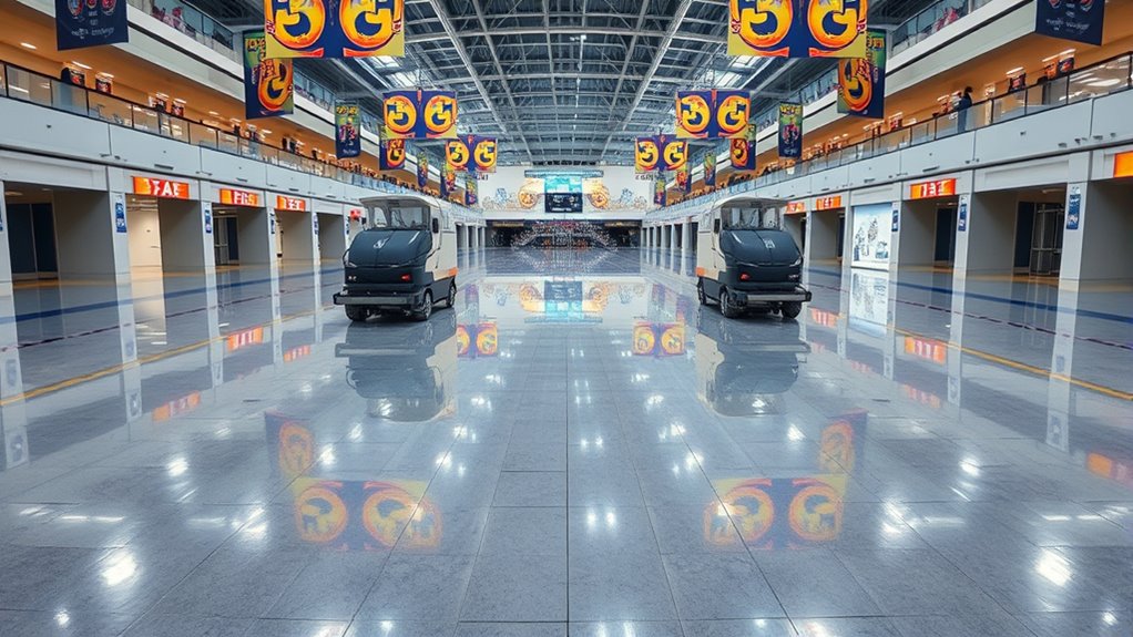top arena floor scrubbing devices