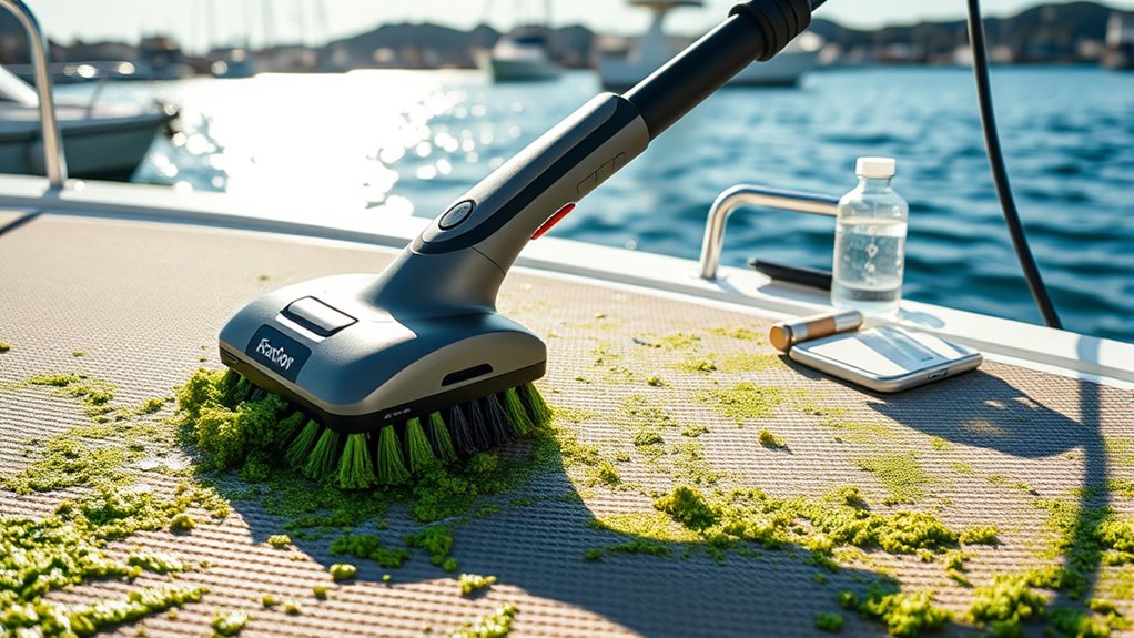 top battery powered deck scrubbers